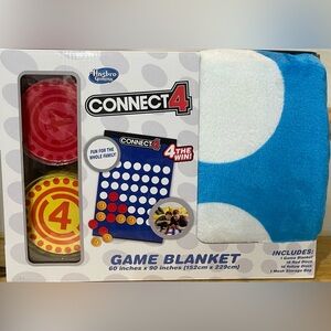 Connect 4 Jumbo size game with blanket as the Connect 4 board NWT Brand New